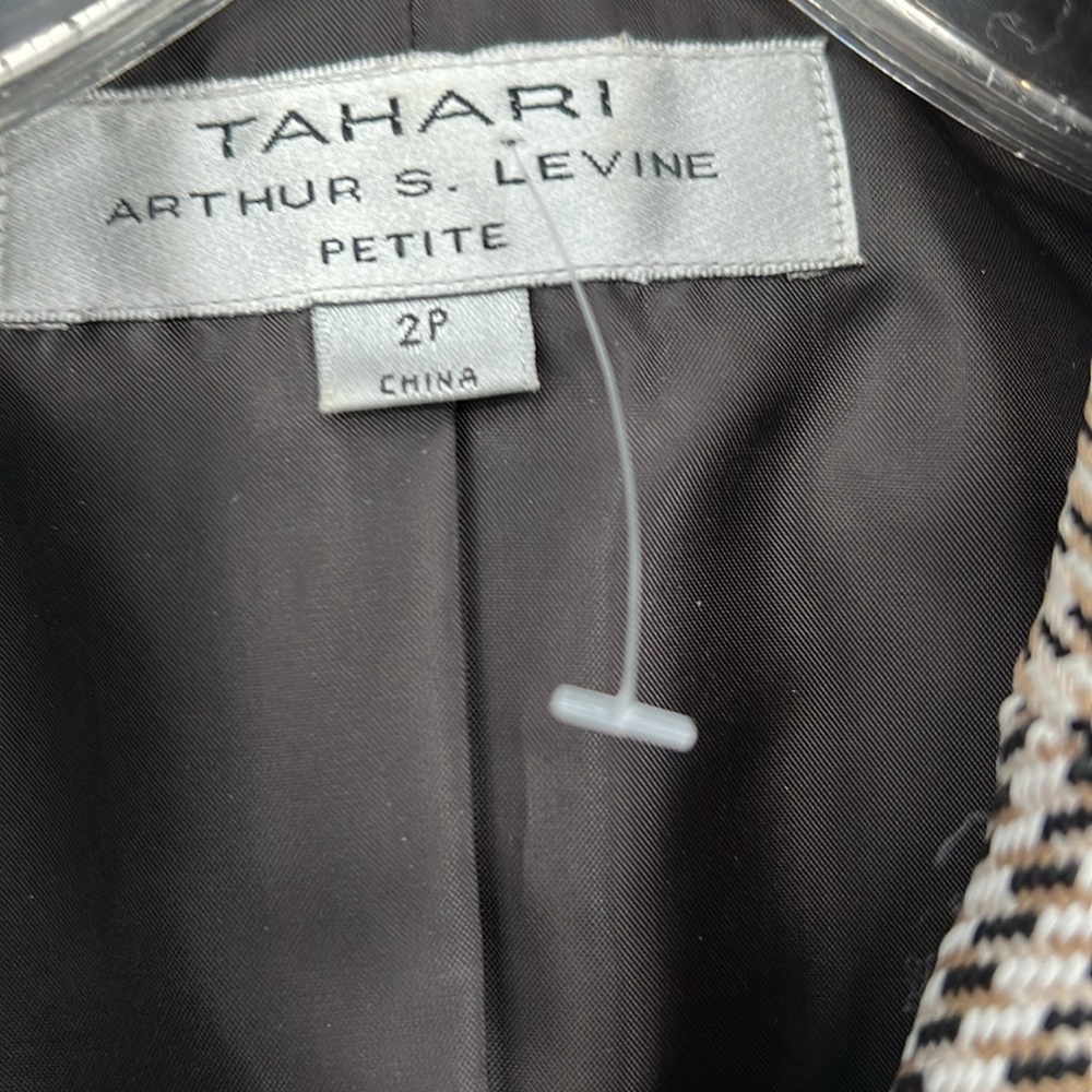 TAHARI HOUNDSTOOTH BLAZER‎ - Picture 2 of 7